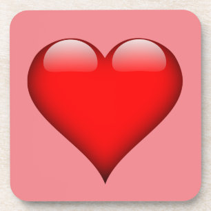 Posavasos Amor del corazón rojo
