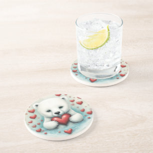 Posavasos Amor del oso polar 1