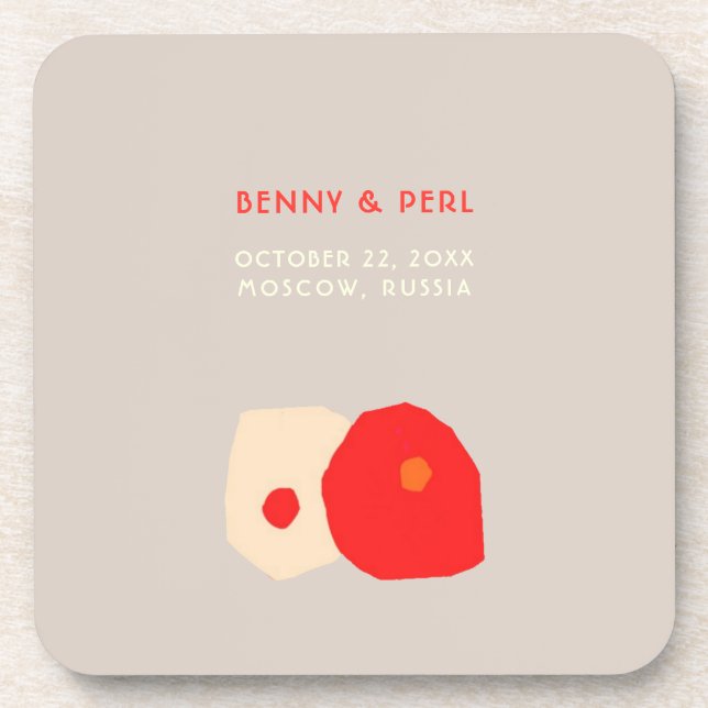 Posavasos Amor natural Atrapador plástico duro (Frente)