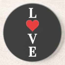 Posavasos AMOR negro Tredny moderno negro y blanco