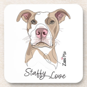 Posavasos Amor Staffy - Protección Zani Mo