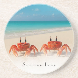 Posavasos Amor veraniego — Sandstone Beach Coaster