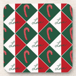 Posavasos Amor y canas de caramelo