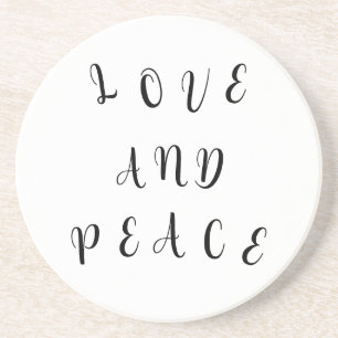 Posavasos Amor Y Paz Cuidados