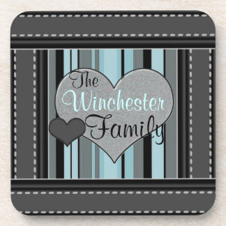 Posavasos Añada sus corazones conocidos y prácticos de costa