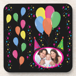 Posavasos Añadir su propia foto a Gorras Fiestas y globos