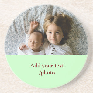 POSAVASOS AÑADIR SUS NAVIDADES DE TEXTO DE FOTO