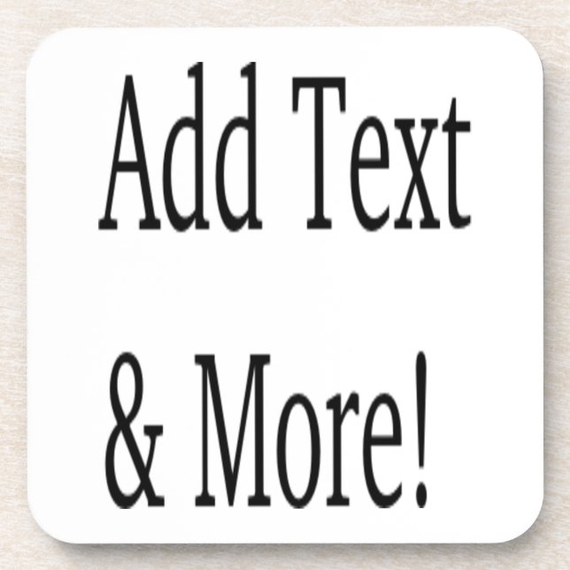 Posavasos ¡Añadir texto y más! Personalizar Su Propio Person (Frente)