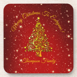 Posavasos Añadir un nombre que coincida Navidades de juego d