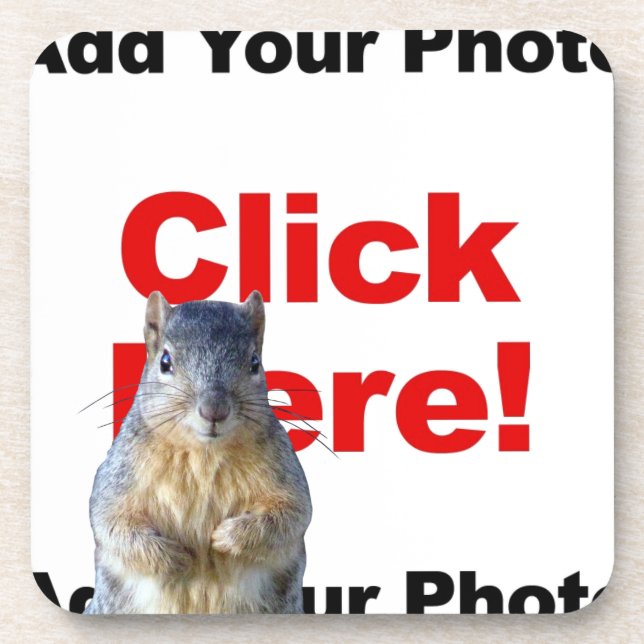 Posavasos Añadir un Personalizado de ardilla (Frente)