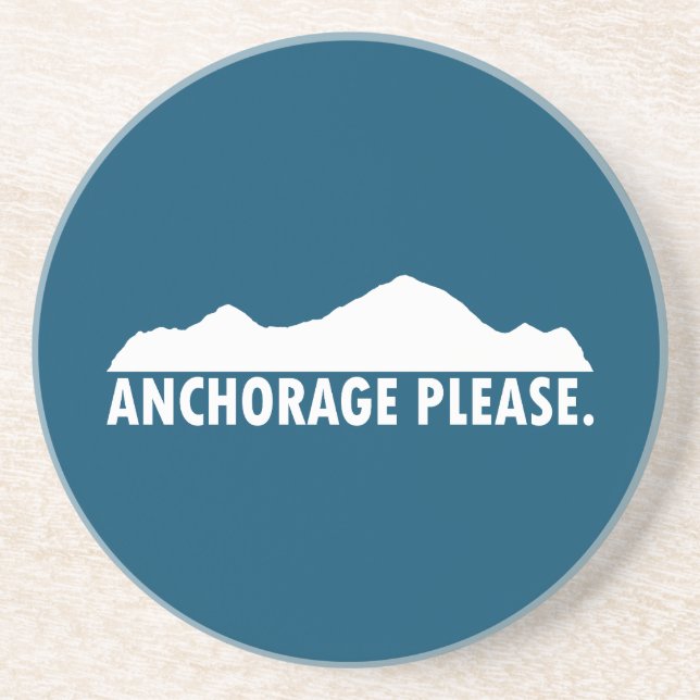 Posavasos Anchorage Alaska Please (Frente)