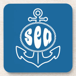 Posavasos Ancla y el mar