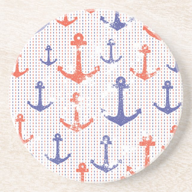 Posavasos Anclas Costeras Americanas (Frente)