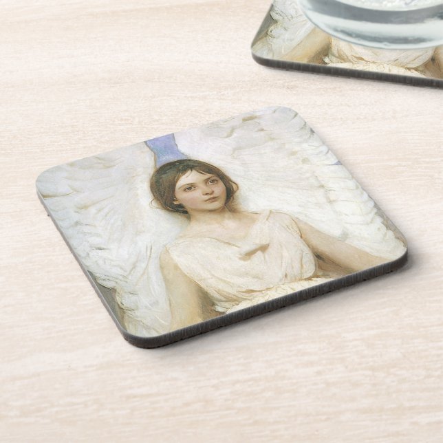 Posavasos Ángel de Abbott Thayer, Bella Artes victoriano vin (Lado Izquierdo)