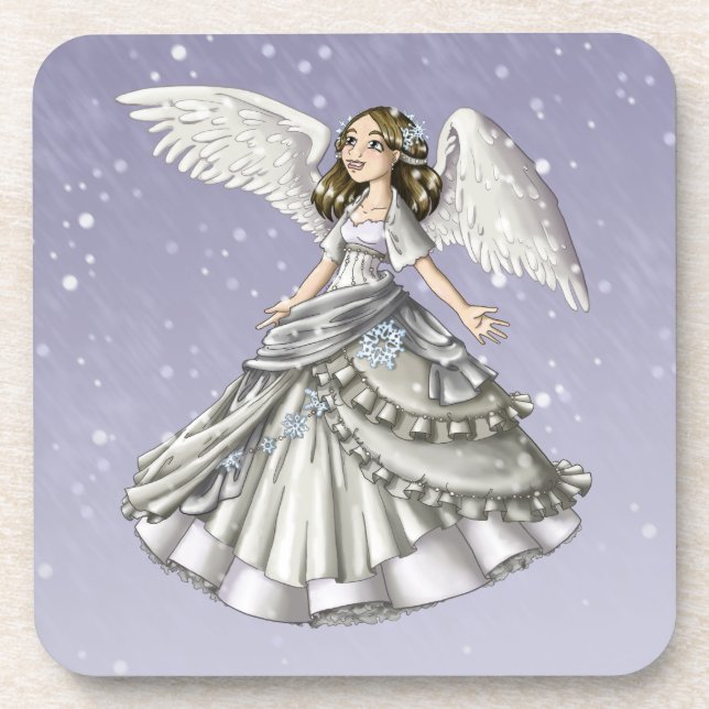 Posavasos Ángel de la nieve (Frente)