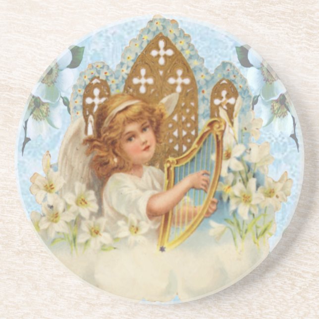 Posavasos Ángel en la montaña rusa (Frente)