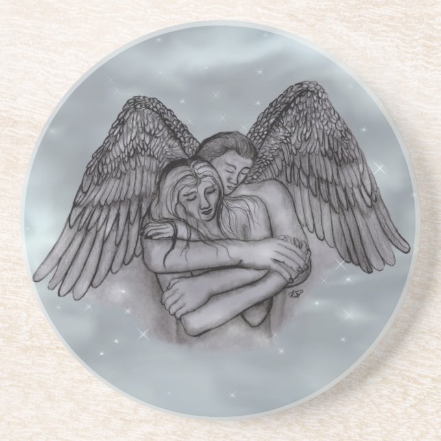 Posavasos Angel Eros en el amor (Frente)