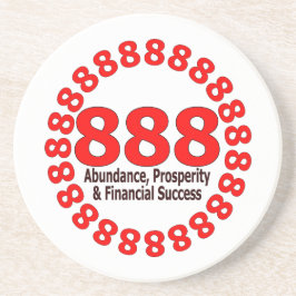 Posavasos Ángel número 888 - Prosperidad y abundancia