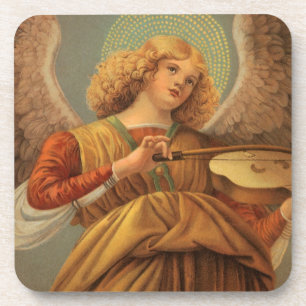 Posavasos Ángel renacentista tocando violín Melozzo da Forli