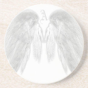 Posavasos ANGEL WINGS Monograma Colores de Personalizable