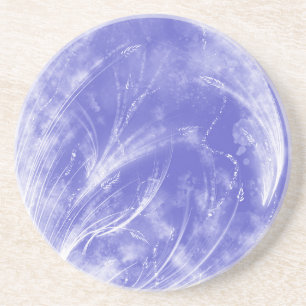 Posavasos Angels brillantes Resumen Azul Floral