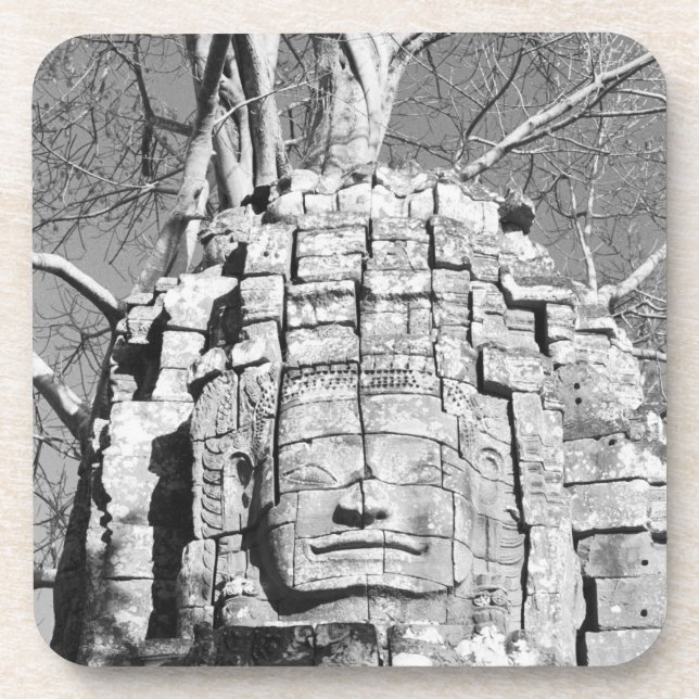 Posavasos Angkor Camboya, cabeza del templo Ta Som (Frente)