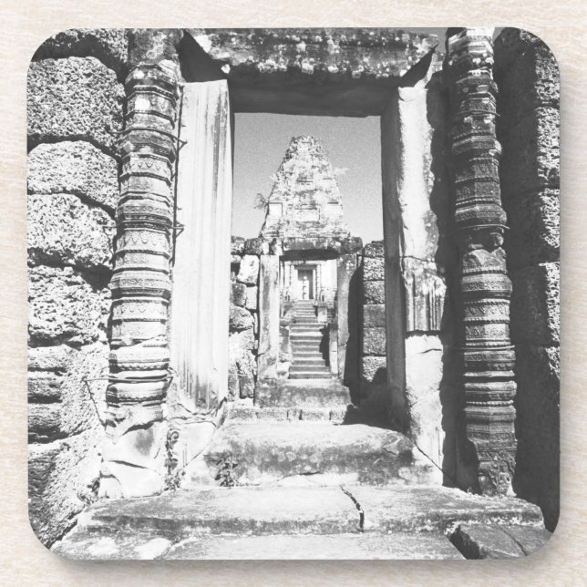 Posavasos Angkor Camboya, templo previo a la rebelión (Frente)