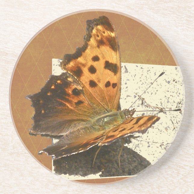 Posavasos Angle Wing Comma Butterfly Series (Frente)