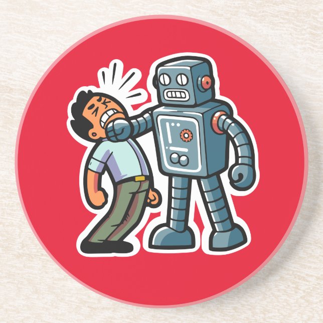 Posavasos Angry Robot (Frente)