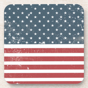 Posavasos angustiada bandera estadounidense