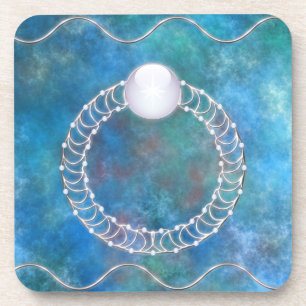 Posavasos Anillo de la montaña rusa de corcho de agua