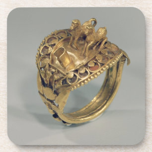 Posavasos Anillo del caballo (oro y cornalina)