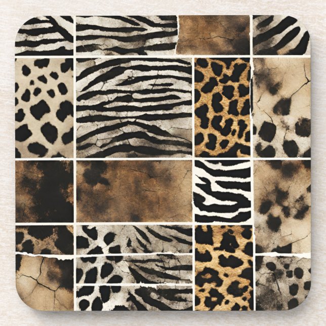 Posavasos Animal Print - Hard Plastic Coasters (Frente)