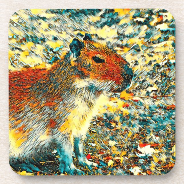 Posavasos AnimalArt_Capybara_003 (Frente)