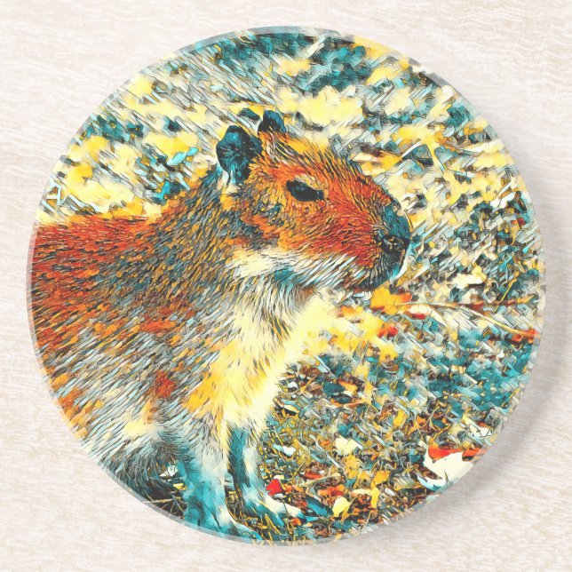 Posavasos AnimalArt_Capybara_003 (Frente)