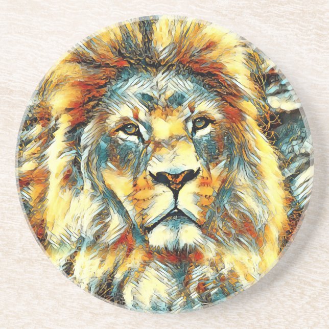 Posavasos AnimalArt_Lion_005 (Frente)