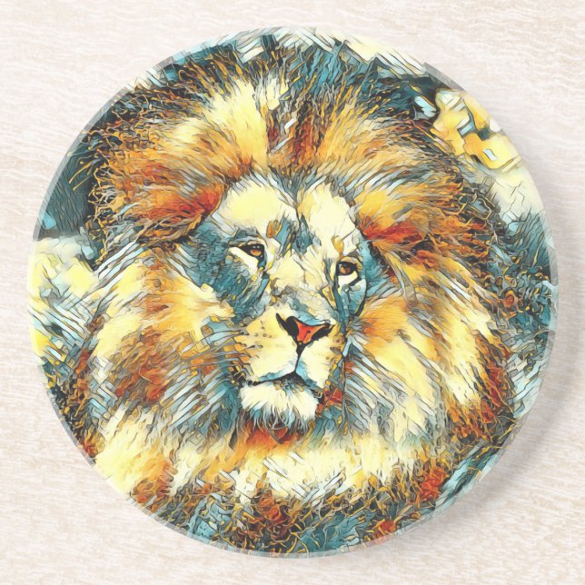 Posavasos AnimalArt_Lion_07 (Frente)