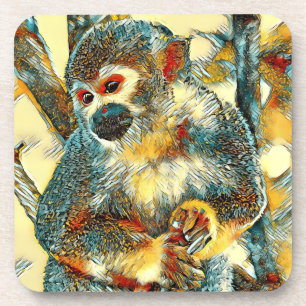 Posavasos AnimalArt_Monkey_003
