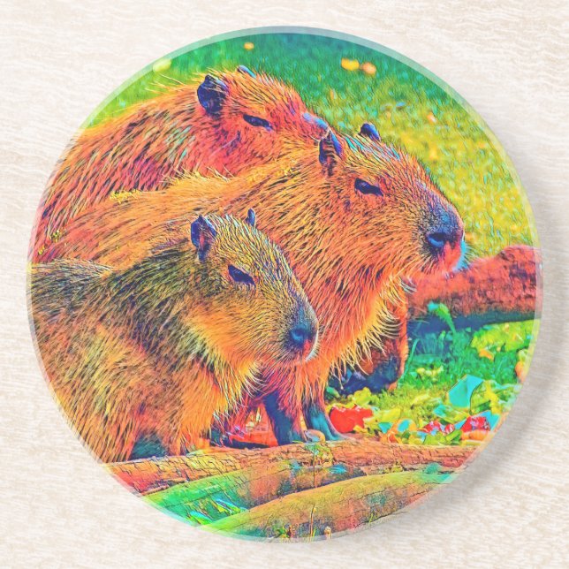 Posavasos AnimalColor_Capybara_003 (Frente)