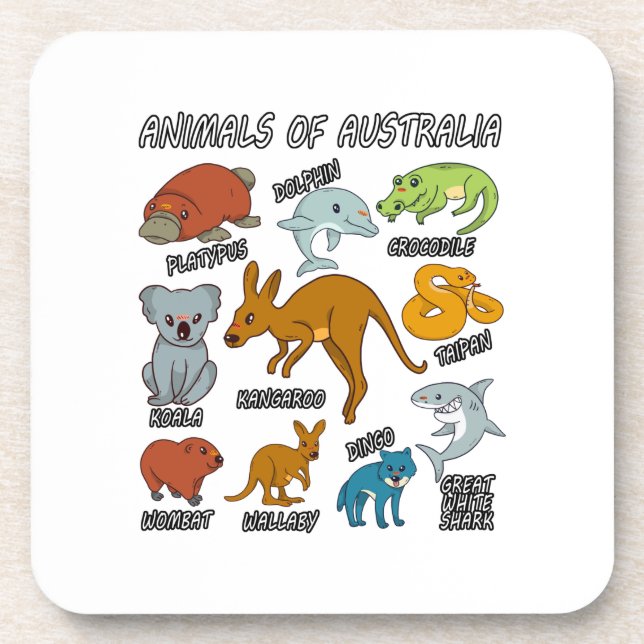 Posavasos Animales De Australia (Frente)