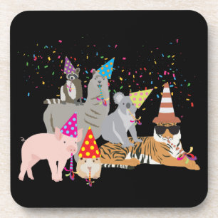 Posavasos Animales de fiesta - Animales aburridos que tienen