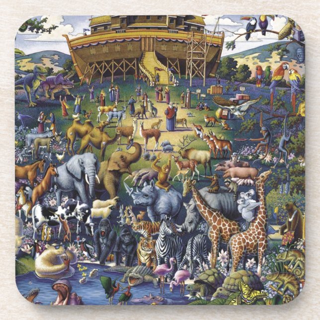 Posavasos Animales del Arca Noahs (Frente)