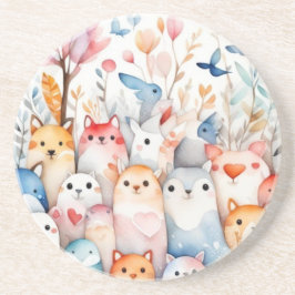 Posavasos Animales florales y bonitos diseños