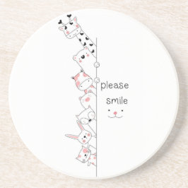 Posavasos Animales Lindos Espiando "Por Favor Sonríe" Espira