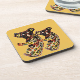 Posavasos Animales salvajes de arte aborigen Koala Bears