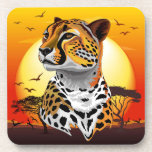 Posavasos Animales salvajes de la costa africana Cheetah<br><div class="desc">El chita (Acinonyx jubatus) es un gato grande y el animal terrestre más rápido. Tiene una piel clara a cremosa, blanca o pálida, marcada con manchas negras uniformemente espaciadas y sólidas. La cabeza es pequeña y redondeada, con un hocico corto y rachas faciales como lágrimas negras. Llega a 67-94 cm...</div>