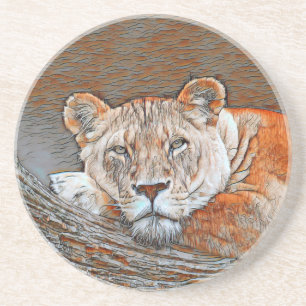 Posavasos AnimalMix_Lion_022