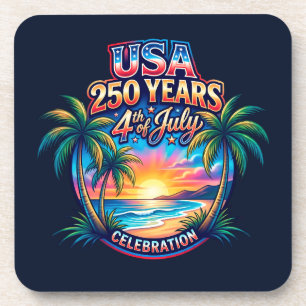 Posavasos aniversario 250 de Estados Unidos en Palm Beach