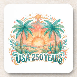 Posavasos aniversario 250 de Estados Unidos en Palm Beach