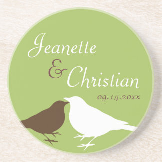 Posavasos Aniversario de boda de encargo de los pares de los